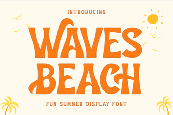 Waves Beach Font: a Creative Seaside Design Guide