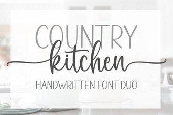 Country Kitchen Fonts for Home Decor Projects